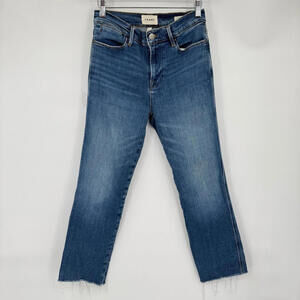 Women's Frame Le High Straight Blue Jeans 28/6